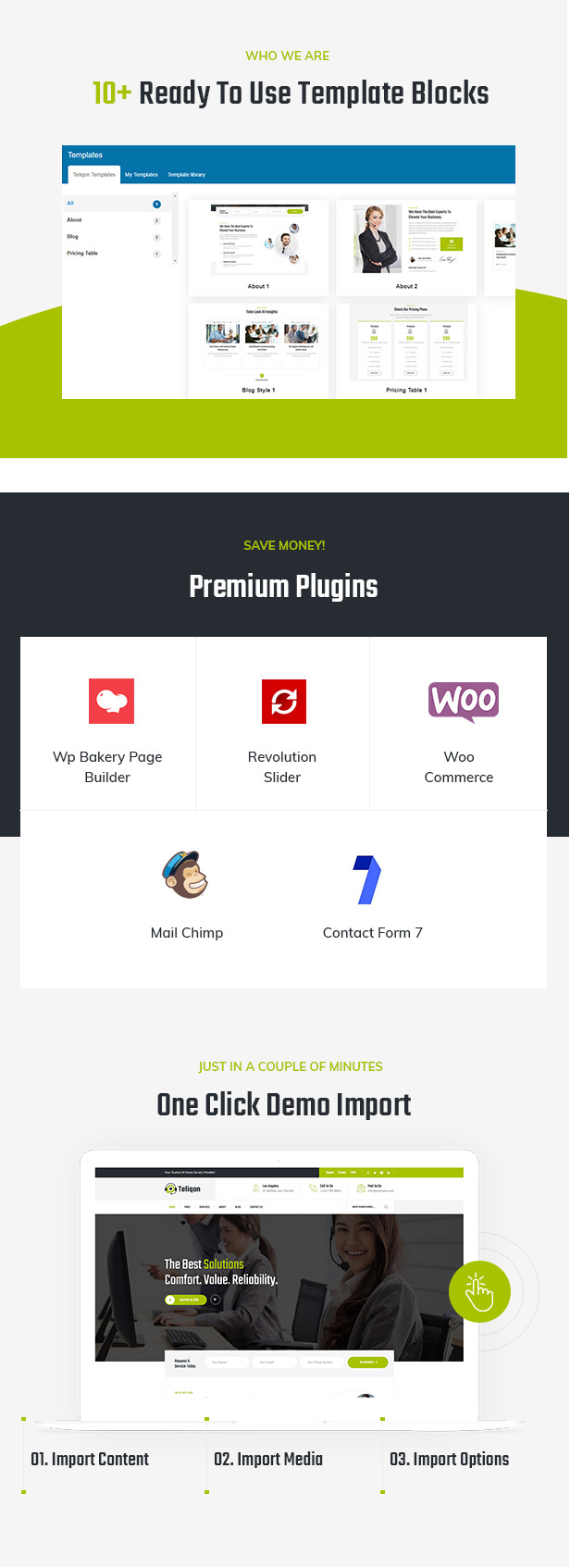 Teliqon Call Center and Telemarketing WordPress Theme